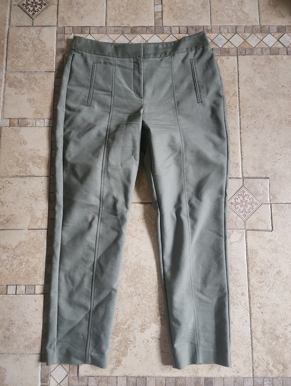 So Slimming By Chico'sSleek Olive Green   Slim Pants